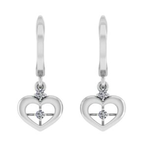 Eleganckie kolczyki srebrne z cyrkoniami AAA - Biżuteria damska z srebra 925