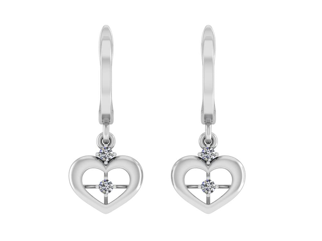 Eleganckie kolczyki srebrne z cyrkoniami AAA - Biżuteria damska z srebra 925