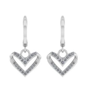 Eleganckie kolczyki srebrne z cyrkoniami AAA - Biżuteria damska z srebra 925