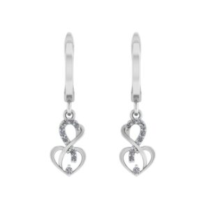 Eleganckie kolczyki srebrne z cyrkoniami AAA - Biżuteria damska z srebra 925