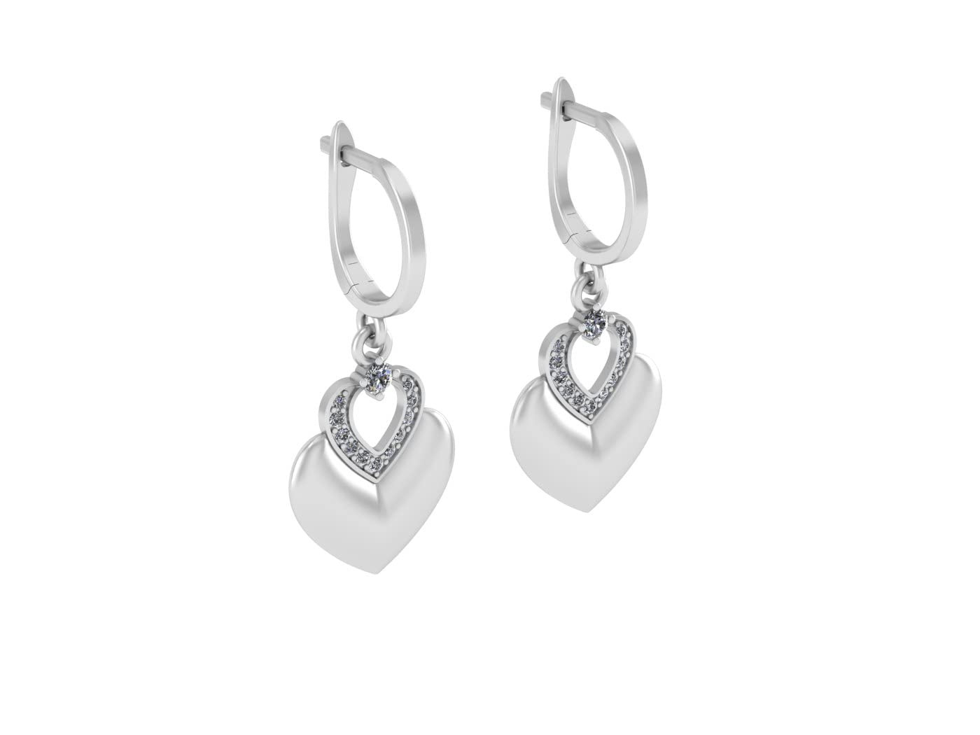 Eleganckie kolczyki srebrne z cyrkoniami AAA - Biżuteria damska z srebra 925 - obrazek 8