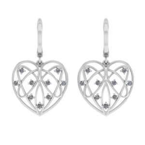 Eleganckie kolczyki srebrne z cyrkoniami AAA - Biżuteria damska z srebra 925