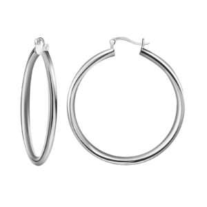 Eleganckie i hipoalergiczne kolczyki ze srebra 925 Yxyaolee z pozłacanymi elementami - różne rozmiary (25/35/45/60mm)