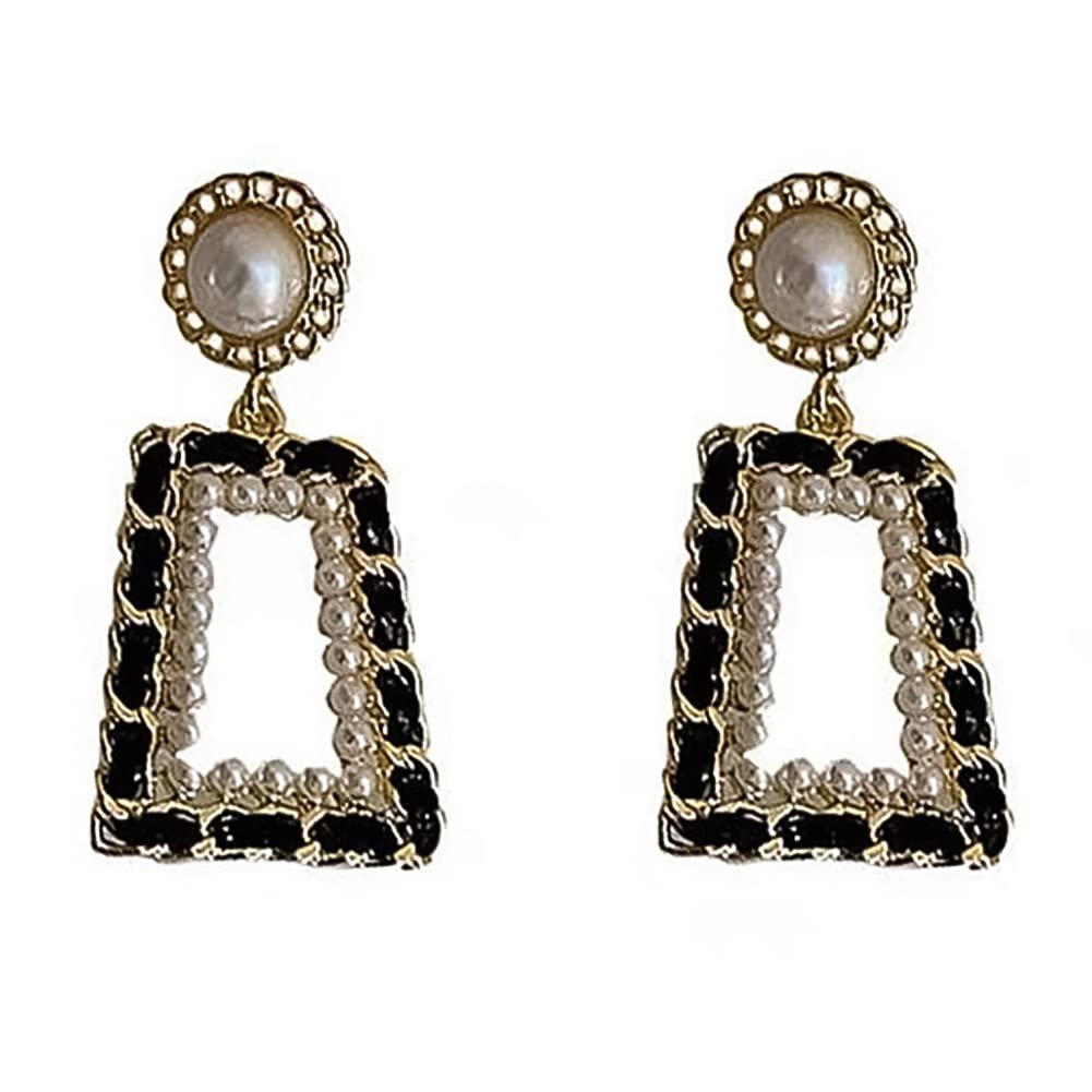 Eleganckie kolczyki asymetryczne z kryształkami i łańcuszkiem dla kobiet i dziewcząt