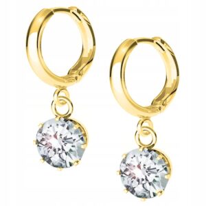 Kolczyki LAREZO 925 Sterling Silver z cyrkonią Dangle Kolczyki dla kobiet dziewczynki wisiorek kolczyki biżuteria elegancki prezent hipoalergiczny bez niklu