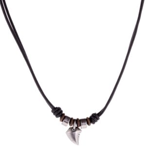 Fossil Mężczyźni Vintage Casual Naszyjnik, Czarny, 47 cm