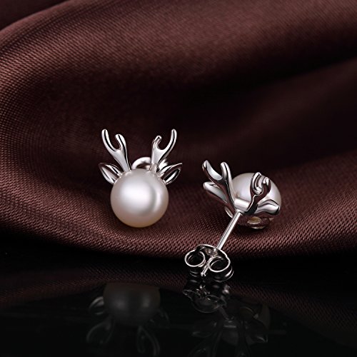 Eleganckie kolczyki perłowe z białego złota 18k - biżuteria hipoalergiczna dla pań - obrazek 4