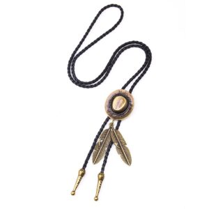 Plemienny pleciony naszyjnik Bohema Borsgye - ręcznie tkany choker z skóry dla kobiet i mężczyzn