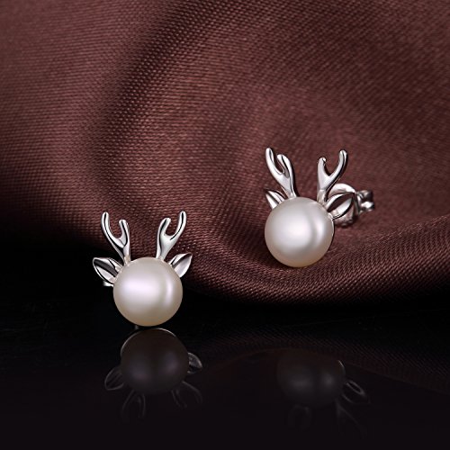 Eleganckie kolczyki perłowe z białego złota 18k - biżuteria hipoalergiczna dla pań - obrazek 2