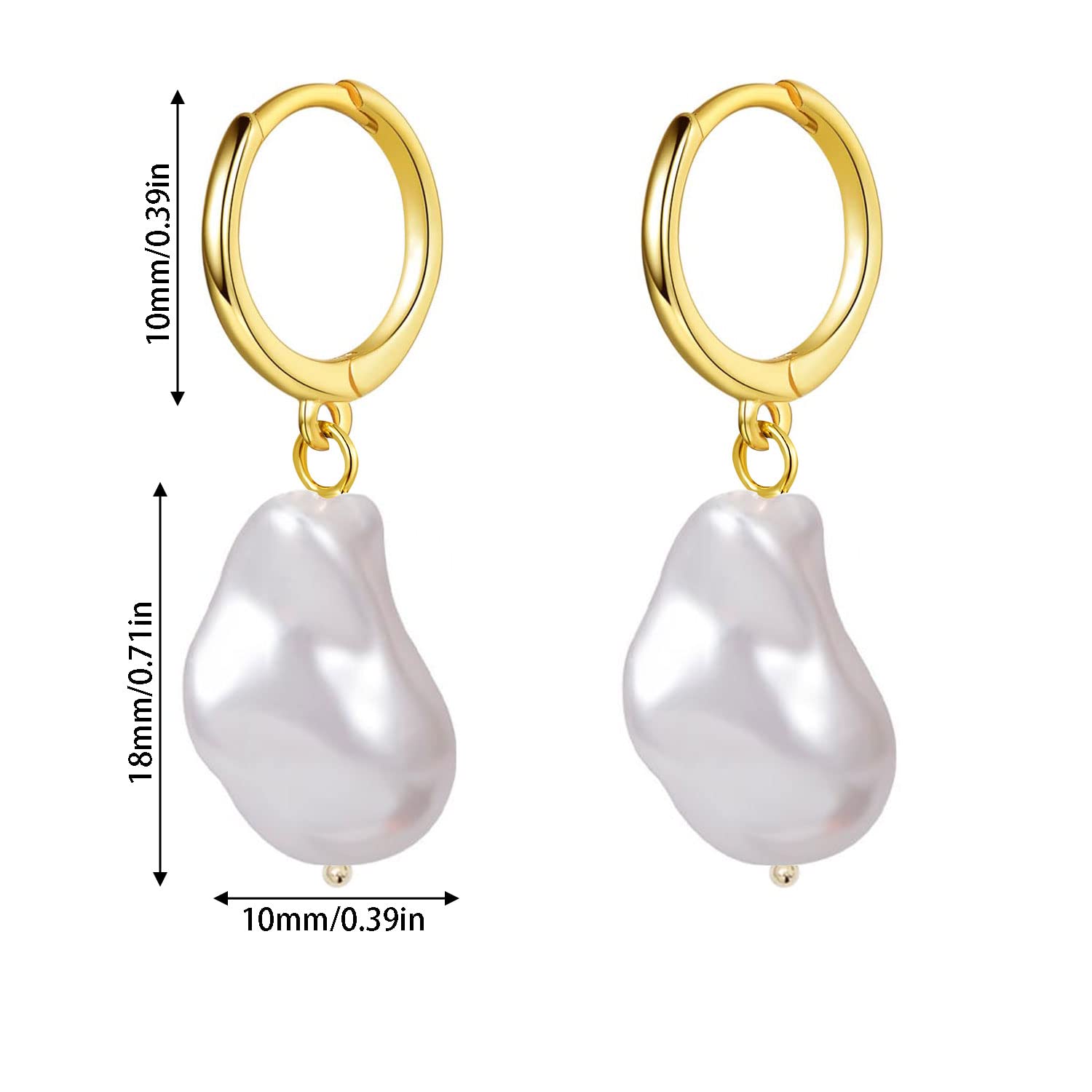 Eleganckie kolczyki z perłami kreole - Srebrne dodatki do każdej stylizacji - obrazek 8