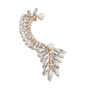 Gotyckie mankiety do uszu z kryształowymi cyrkoniami - idealne dla miłośniczek cosplayu!