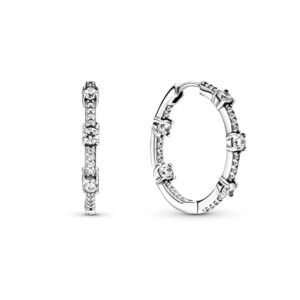 Pandora Funkelnde Pavé-Stäbe Ohrringe in Sterling-Silber mit Zirkonia,