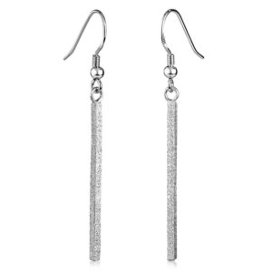 MATERIA #SO-80 kolczyki wiszące ze srebra próby 925 – damskie kolczyki wiszące w zestawie z pudełkiem na biżuterię