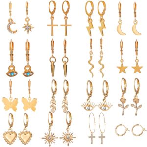 Eleganckie i uniwersalne kolczyki na zawiasach - idealne na każdą okazję!