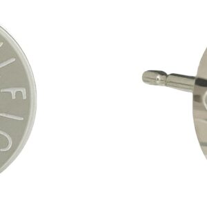 Kolczyki Tommy Hilfiger ze stali nierdzewnej z niebieskim kryształem - eleganckie i wygrawerowane