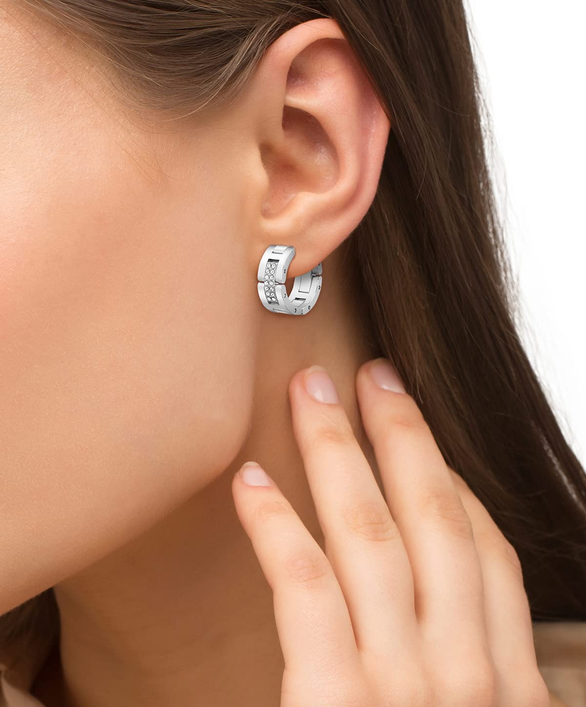 Eleganckie kolczyki z kolekcji THALIA BOSS Biżuteria Damska - stal nierdzewna - obrazek 3