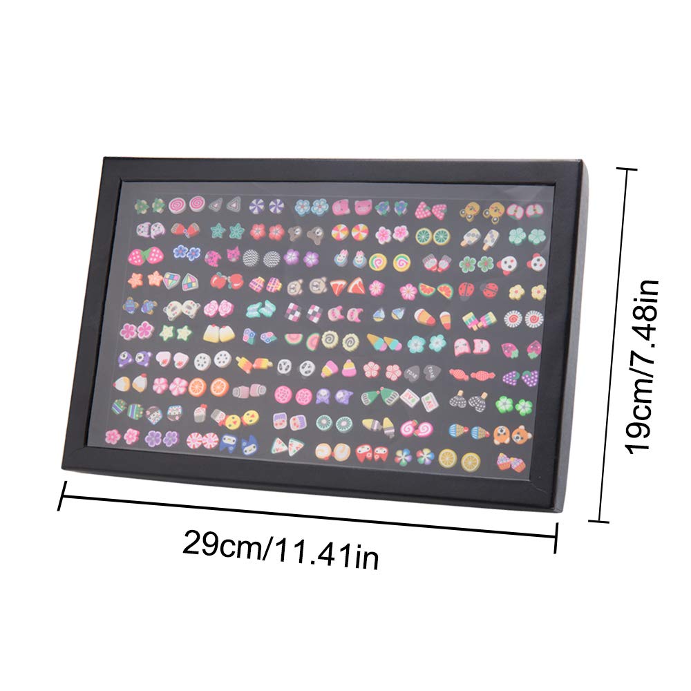 Zestaw 100 par hipoalergicznych kolczyków XiYee - ręcznie robione, mieszane kolory, urocze motywy dla dziewcząt - obrazek 3