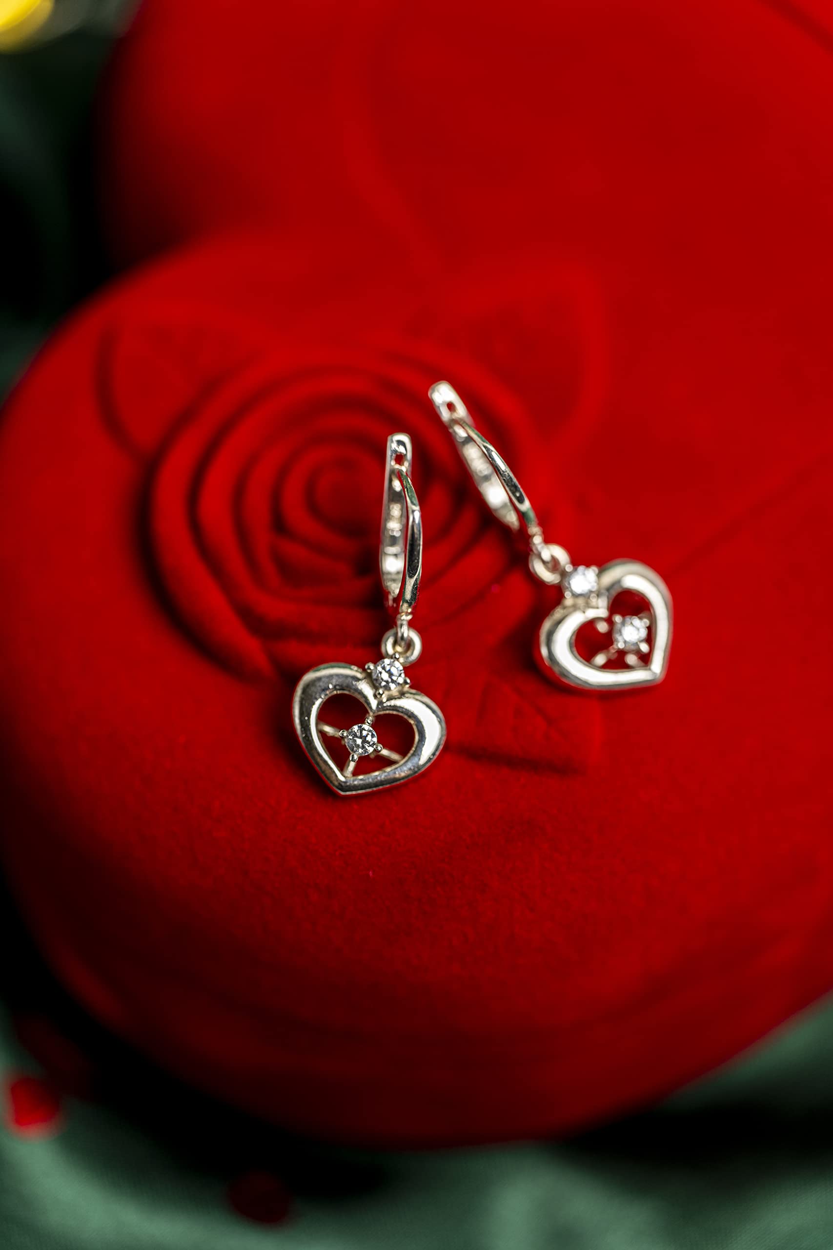 Eleganckie kolczyki srebrne z cyrkoniami AAA - Biżuteria damska z srebra 925 - obrazek 5