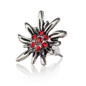 Schöneberger Trachten Couture tradycyjne kolczyki na Oktoberfest szaro