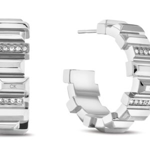 Kolczyki Calvin Klein LUSTER Hoop - Stal nierdzewna, eleganckie i modna damska kolekcja