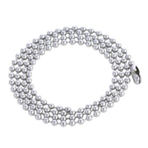 DonDon Męski naszyjnik ze stali nierdzewnej łańcuszek kulkowy 60 cm