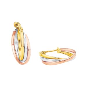 Amor Creoles Biżuteria do uszu 24 cm Tricolour w eleganckim pudełku - 2014178