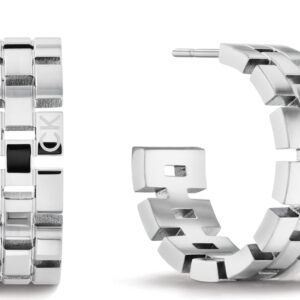 Calvin Klein Damska kolekcja GEOMETRIC Hoop Kolczyki Stal nierdzewna -
