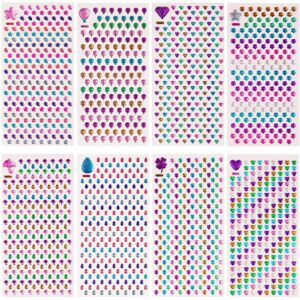 Kolczyki 3D dla dzieci - zestaw 2000 sztuk w różnych kolorach i kształtach