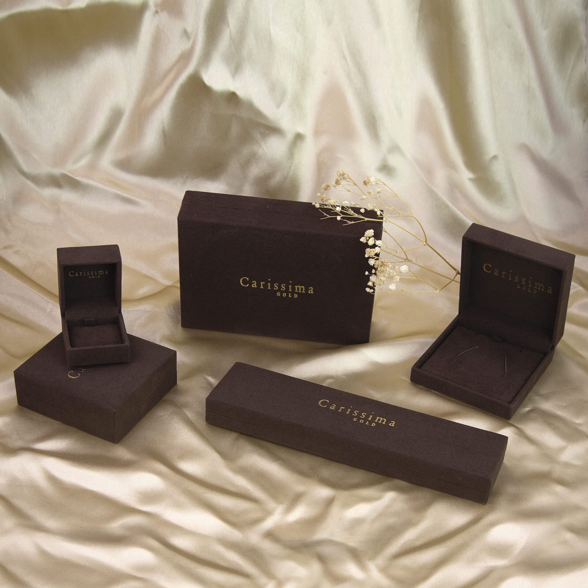 Carissima Złote kolczyki dziecięce 9-karatowe złoto 6,9 x 7,2 mm z dmu - obrazek 2