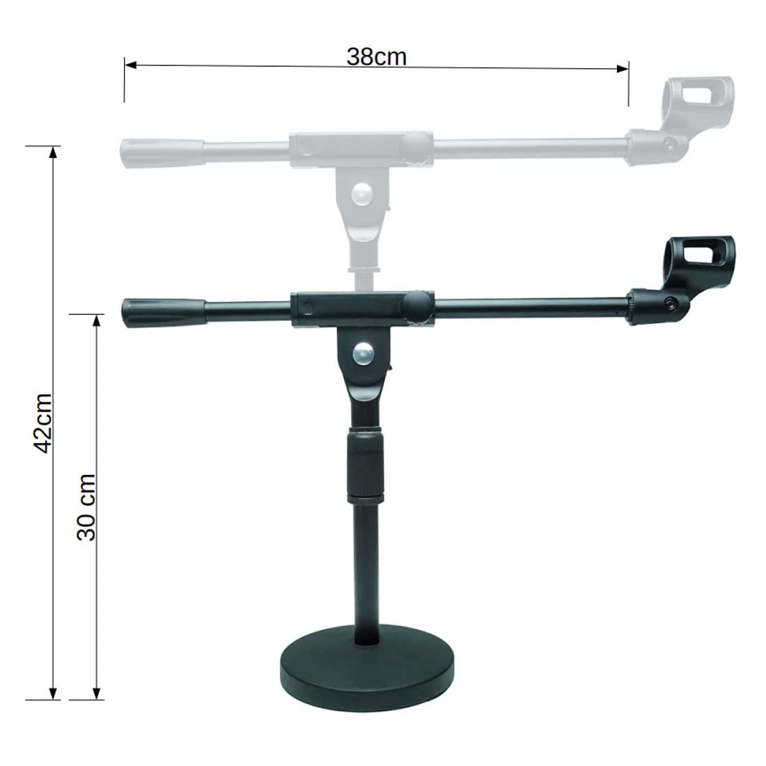 Stojak na mikrofon keepdrum M210 Galgen - Niski statyw stołowy do mikrofonu - obrazek 5