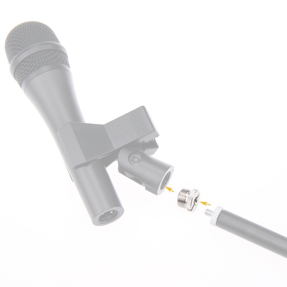 CAMVATE 5/8-calowy męski na 1/4-calowy żeński adapter śrubowy mikrofon - obrazek 3