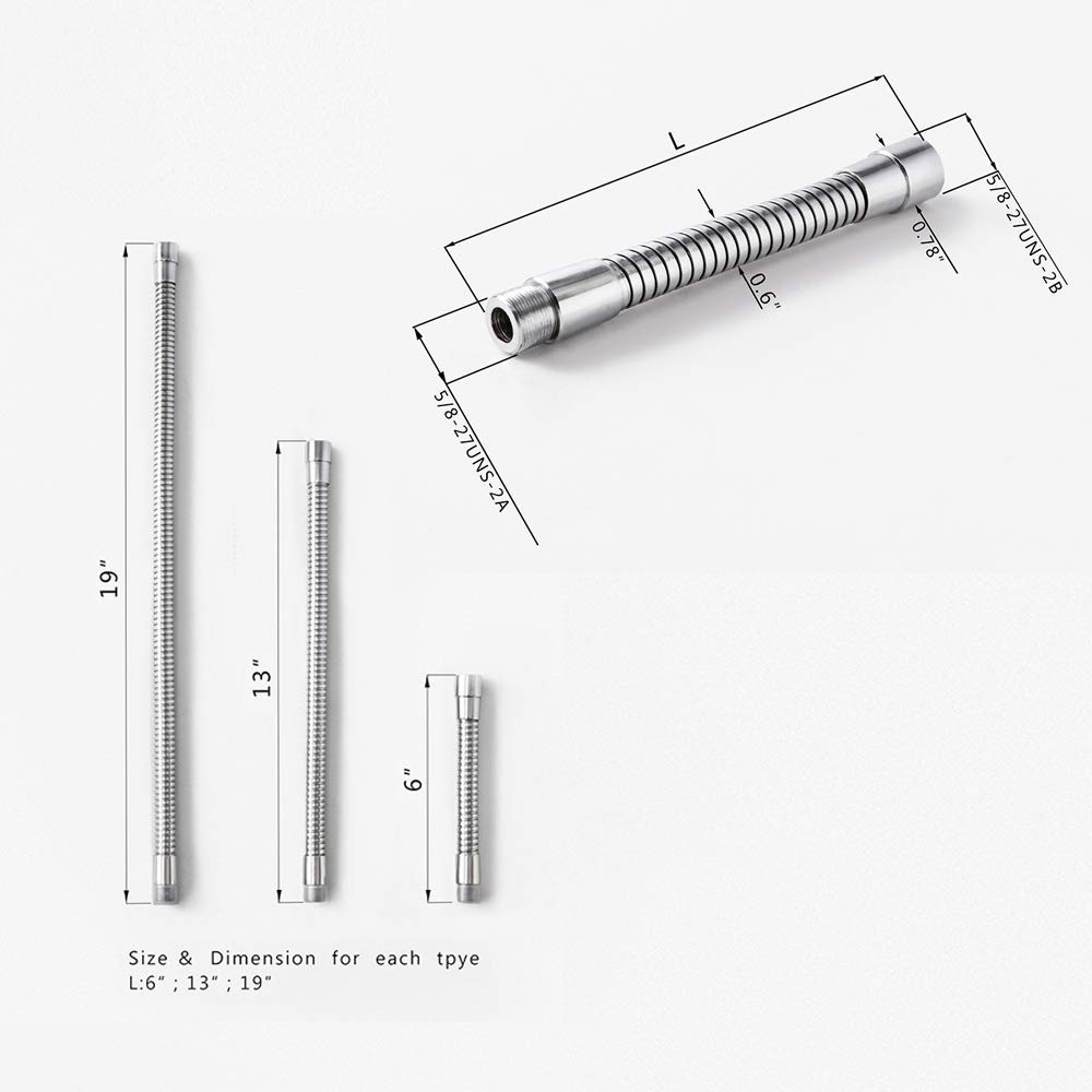 Gęsia szyja do mikrofonu, HONSETY 15.2 cm wielofunkcyjny uniwersalny m - obrazek 3