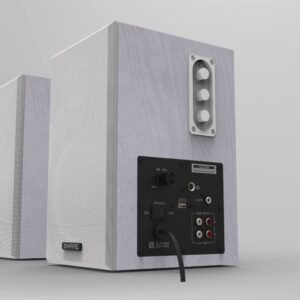 System audio WB-100 MIC White 100W z Wejściem Mikrofonowym - Doskonałe rozwiązanie do spotkań w salach klasowych i pomieszczeniach