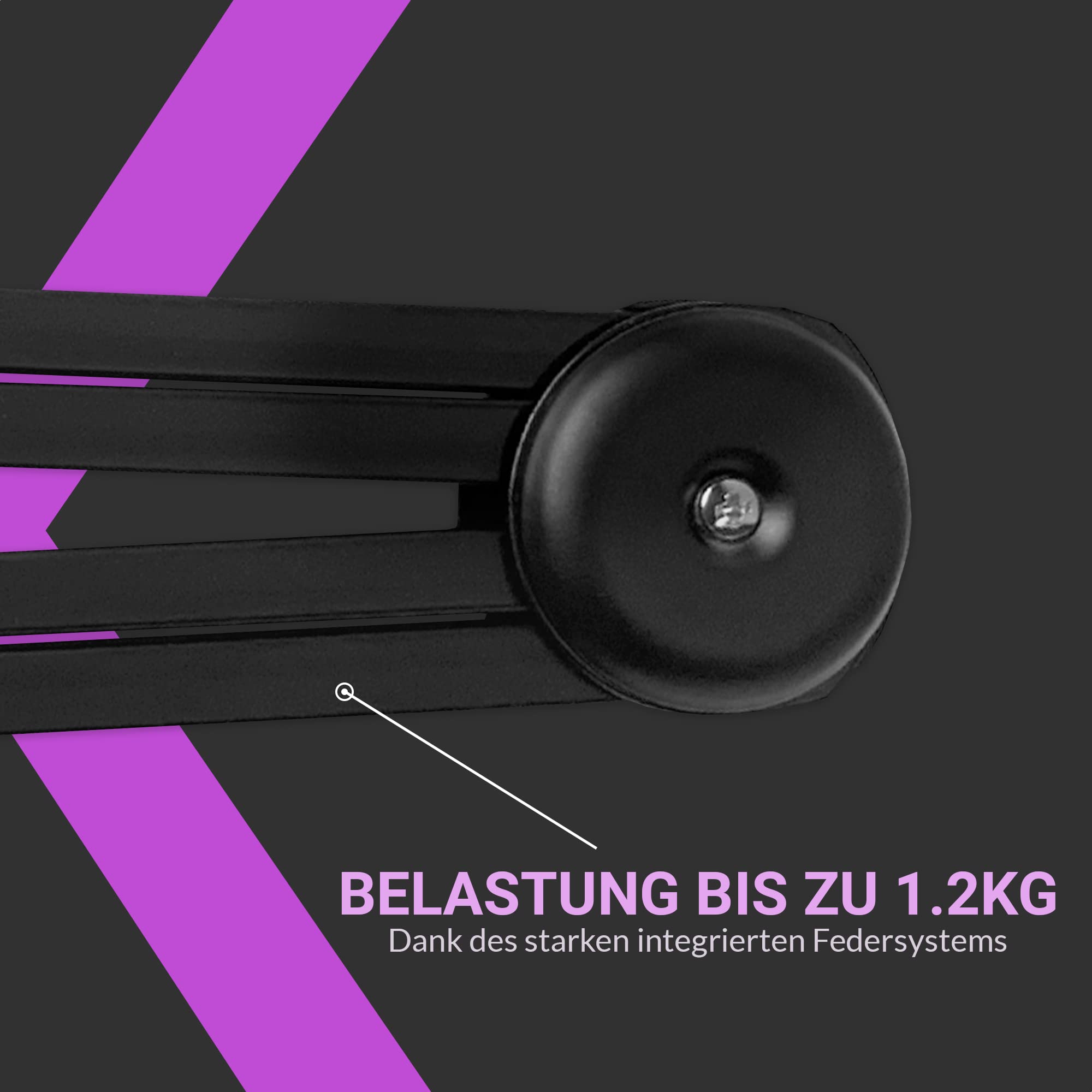 Profesjonalny uchwyt mikrofonowy SENSIC SA-10 z 360° dźwignią obrotową i adapterem 3/8 do 5/8 - idealny do redukcji szumów, koloru czarnego - obrazek 6