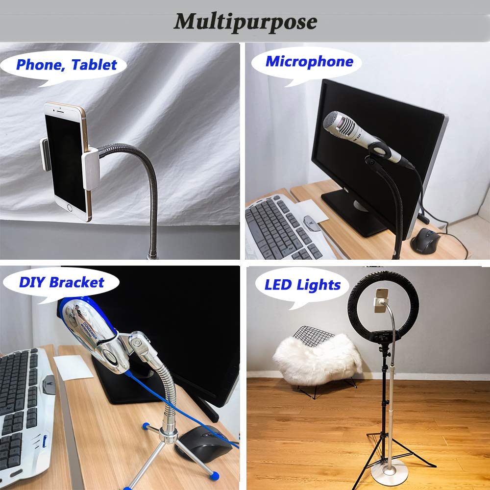 Gęsia szyja do mikrofonu, HONSETY 15.2 cm wielofunkcyjny uniwersalny m - obrazek 2