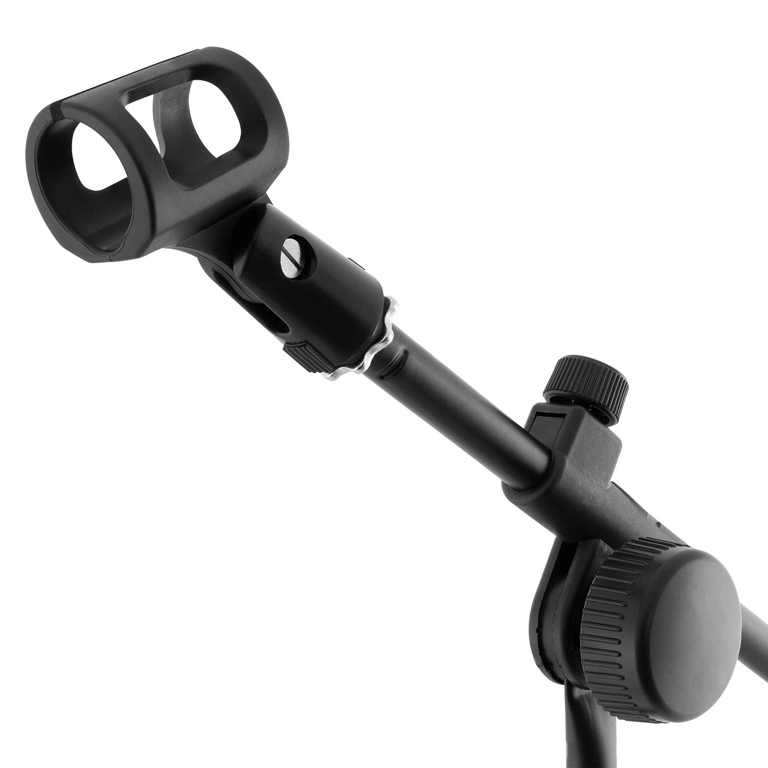 World Rhythm Stojak na mikrofon Boom i klips mikrofonowy – regulowany stojak mikrofonowy ze statywem i klipsem do mikrofonu i torbą do przenoszenia - obrazek 7