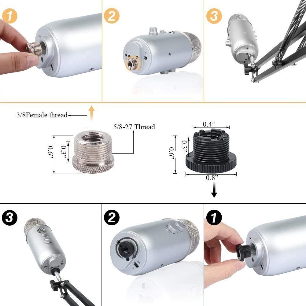 HAUEA Regulowany statyw do mikrofonu - obrazek 7