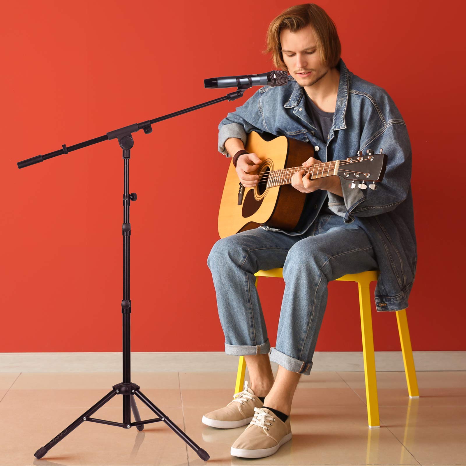 Cahaya Stojak na Mikrofon, Czarny, M - obrazek 2