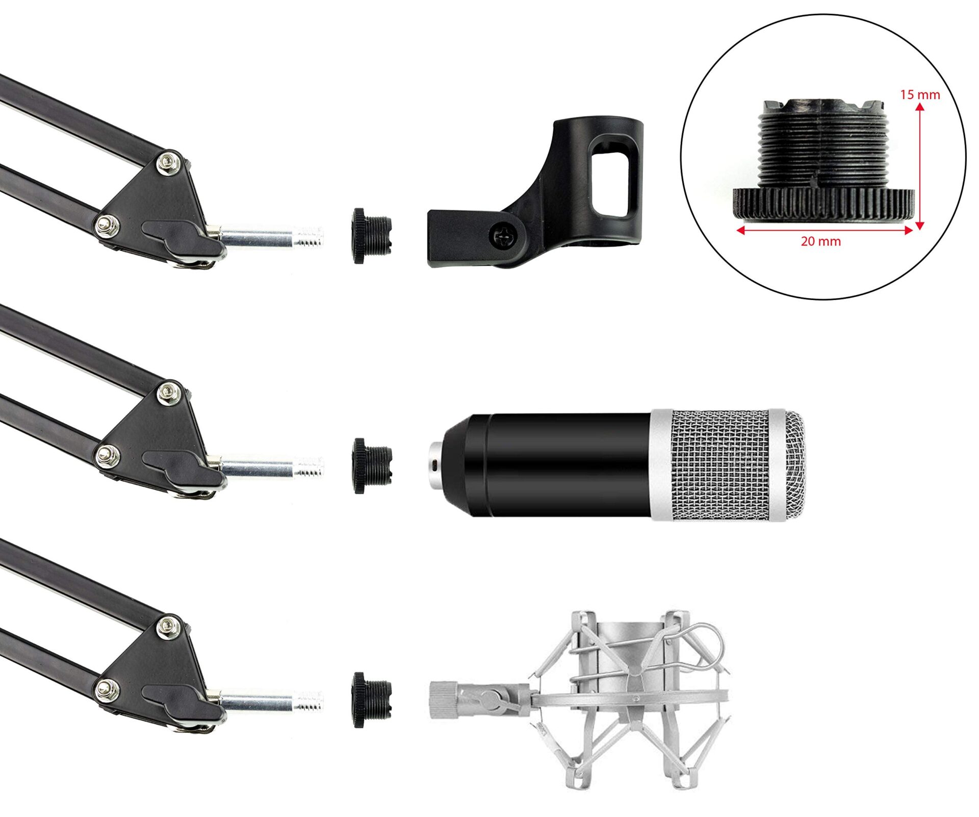 RockJam statyw mikrofonowy typu nożyce - obrazek 8