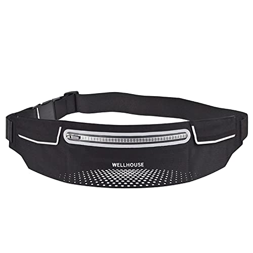 Pasy do biegania dla kobiet Mężczyźni Wodoodporny Odblaskowy wąski pas do biegania Saszetka nerka na piesze Portfele bez użycia rąk Saszetka biodrowa Torba na telefon Pomieści wszystkie telefony