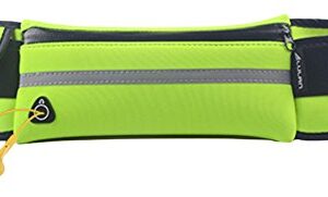 Woolala Pasek do biegania z podwójną torebką do trzymania telefonów komórkowych takich jak Apple iPhone 7/Samsung Galaxy S7 podczas biegania chodzenia jazdy na rowerze na siłowni z przedłużaczem