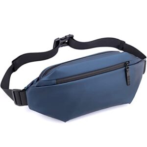 RUMANLE saszetka nerka dla kobiet i mężczyzn modna wodoodporna torba na ramię do biegania torba crossbody RUMANLE - Niebieski Fanny Pack Rumanle Torba na talię dla kobiet i mężczyzn Modna wodoodporna torba na ramię