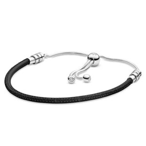 Pandora Moments - Skórzana Bransoletka Przesuwna 28 cm: Stylowy dodatek do Twojej kolekcji biżuterii