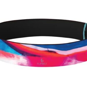 FlipBelt Klasyczny pasek do biegania na telefon i małe akcesoria torba na talię do ćwiczeń dla kobiet i mężczyzn M akrylowy na lato