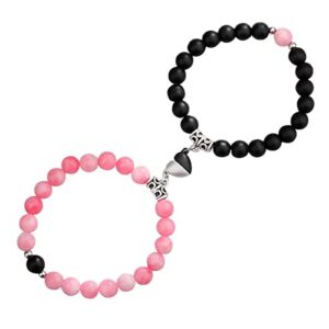 Bransoletki dystansowe dla par z koralikami magnes - idealna biżuteria dla związku!