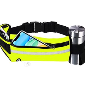 Pas do biegania Mężczyzna Kobieta Sportowa Neopren Wodoodporny Unisex Kieszenie Odblaskowe Paski Torba Sportowa Kobieta Mężczyzna Torba Do Biegania Kącik Mężczyzna Kobieta Bieganie Żółty
