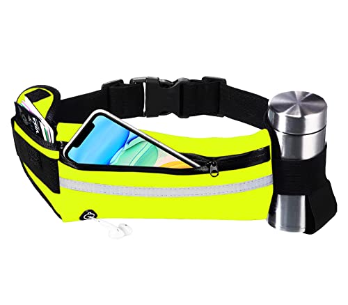 Pas do biegania Mężczyzna Kobieta Sportowa Neopren Wodoodporny Unisex Kieszenie Odblaskowe Paski Torba Sportowa Kobieta Mężczyzna Torba Do Biegania Kącik Mężczyzna Kobieta Bieganie Żółty