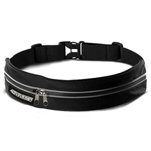 ActiveVikings Pasek do biegania na pieniądze i telefon komórkowy – idealny pasek do fitnessu torba do biegania Running Belt – idealna torba na biodra do biegania uprawiania sportu i fitnessu – pasuje do wszystkich smartfonów