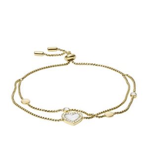 Elegancka bransoletka Fossil JF03216710 w kolorze złotym - stylowy dodatek do każdej stylizacji