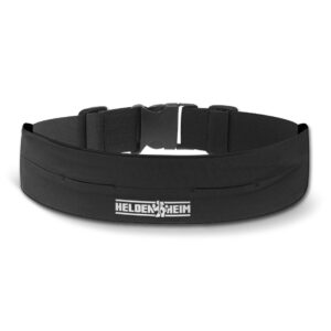 Heldenheim Pasek do biegania na telefon komórkowy | do 68" | klips na klucze regulowane zapięcie pasek fitness do biegania jazdy na rowerze wędrówek | unisex | torba biodrowa | torba na brzuch | pas do biegania